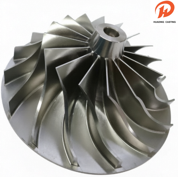 ใบพัดคอมเพรสเซอร์แบบแรงเหวี่ยงกลึง CNC ที่มีความแม่นยำ